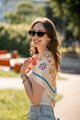 Scarf "Symbol of Life" 70х70 cm light: Photo 13