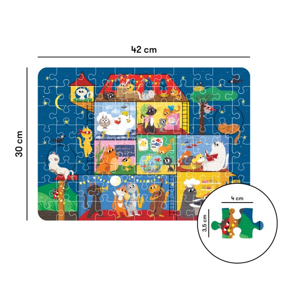 Kids puzzle The secret life of cats 88 elements: Photo