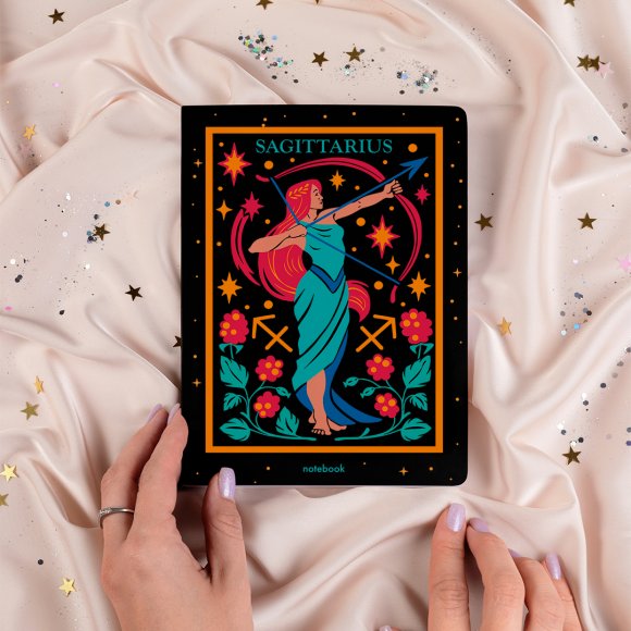 Dotted notebook Zodiac sign — Sagittarius: Photo