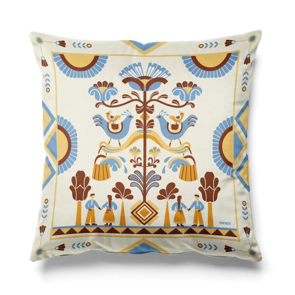 Подушка «Дерево роду» світла: Фото