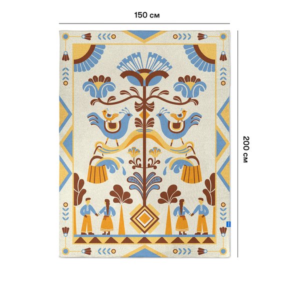 Blanket "Family Tree" 150х200 см light: Photo