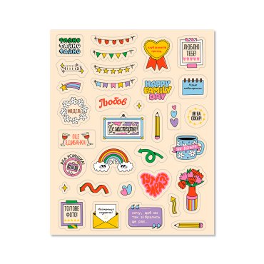 A set of stickers for photo albums Moments of happiness: photo 2 - ORNER