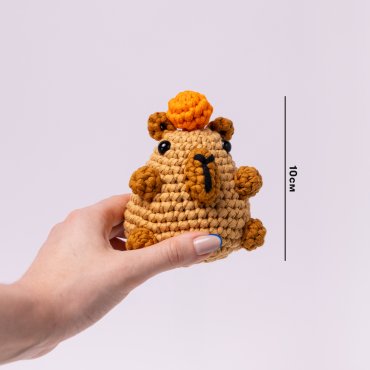 Набор для вязания крючком «Капибара»: фото 2 - ORNER