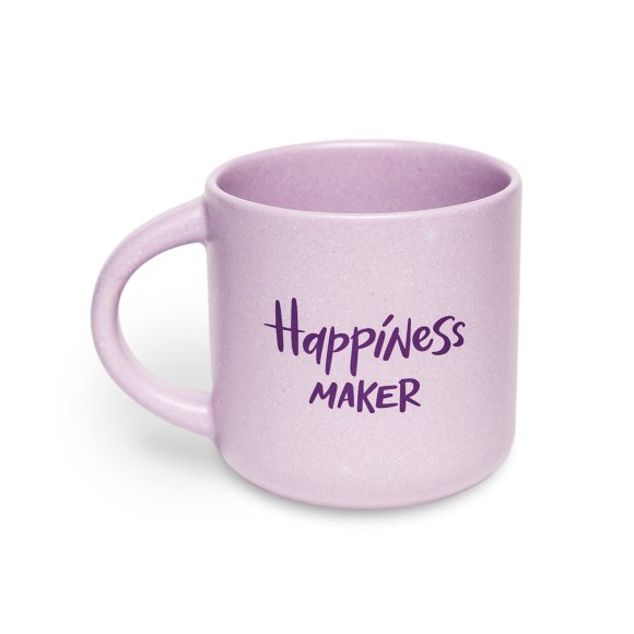 Чашка фиолетовая «Happiness maker»: Фото