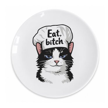 Тарелка «Eat!»: фото - ORNER