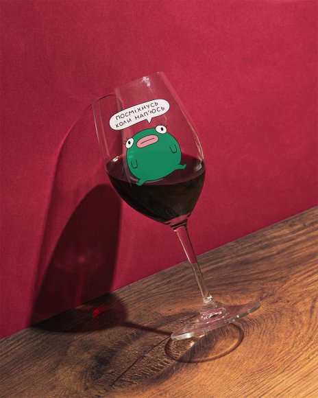 Wine glass ORNER x MALIUNOK "Quack, and That’s It": Photo