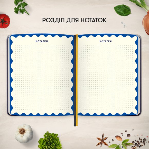 Кулінарний блокнот «Рецепти, які варто записати» графітовий: Фото