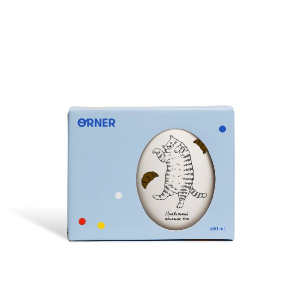 Чашка «Ленивый кот с круассанами»: Фото