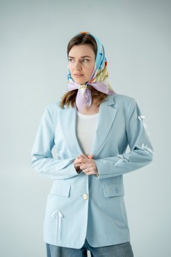 Платок «Ласточкино небо» голубой: Фото - ORNER