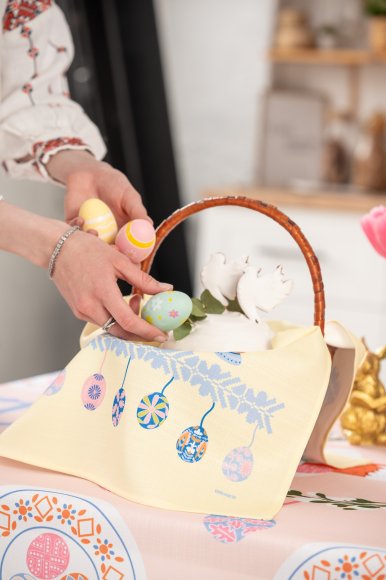 Towel "Easter Basket" yellow 40x70: Photo