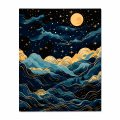 Картина по номерам «Горы и звезды. Абстракция»: Фото - ORNER