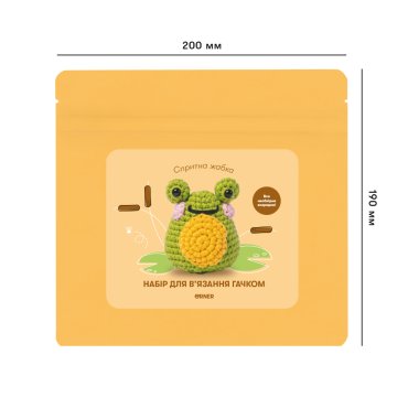 Набор для вязания крючком «Лягушка»: Фото - ORNER