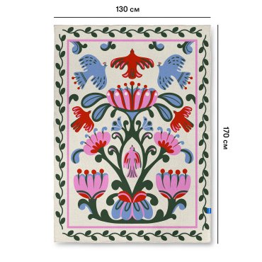 Плед «Мировое дерево» молочный: Фото - ORNER