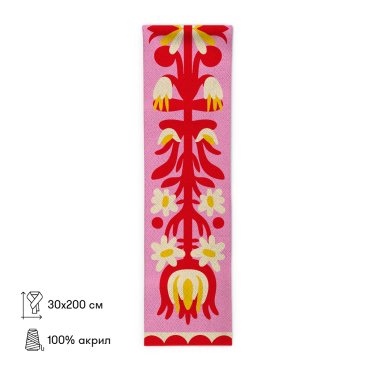 Scarf Vytynanky pink: photo 2 - ORNER