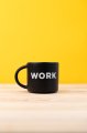 Чашка «Work» черная: Фото 5