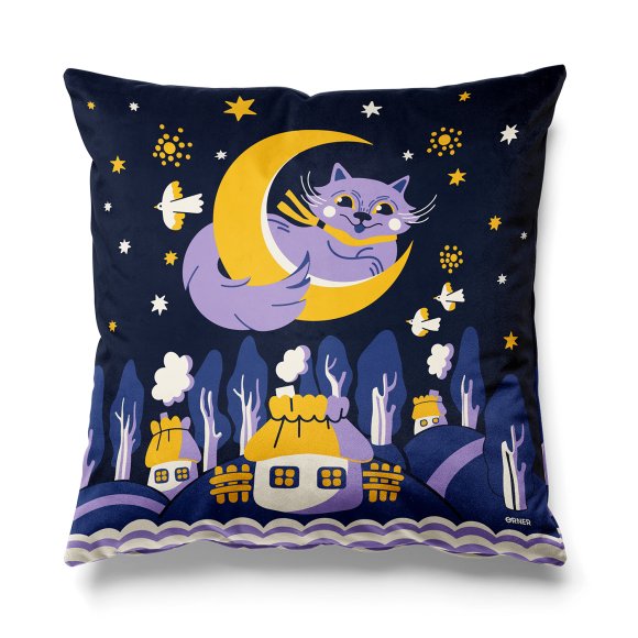 Подушка «Колискова» синя: Фото