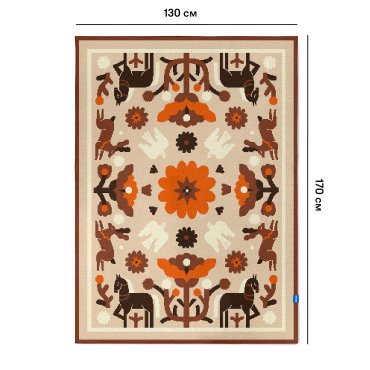 Плед «Гармония природы» светлый: фото 2 - ORNER