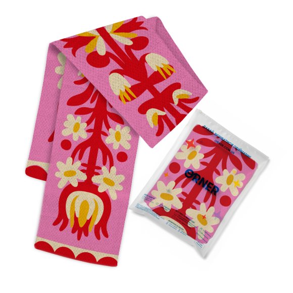 Шарф «Витинанки» розовый: Фото