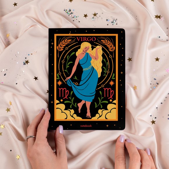 Блокнот в крапку «Знак зодіаку — Діва»: Фото