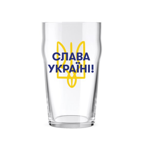 Beer glass "Glory to Ukraine!": Photo