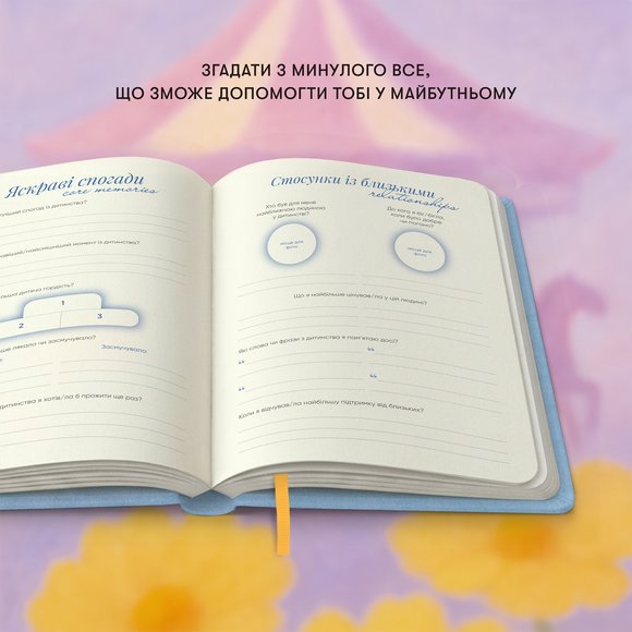 Дневник самозаботы «Цвети внутри» голубо-желтый: Фото