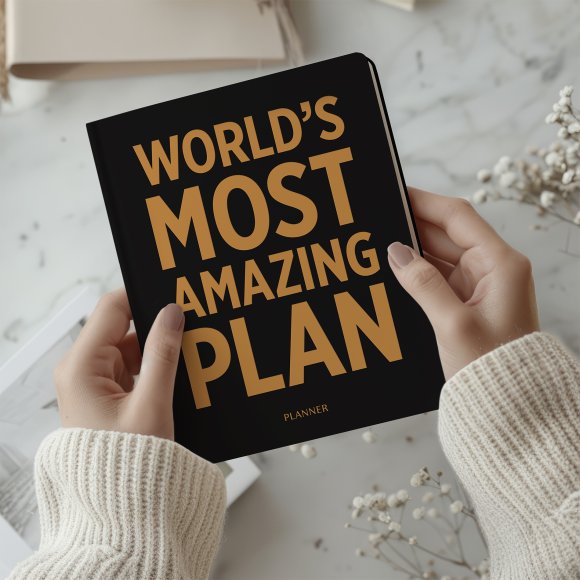 Планер «WORLD'S MOST AMAZING PLAN» черный: Фото
