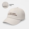 Cap "I just wanna go home and sleep" beige: Photo 4