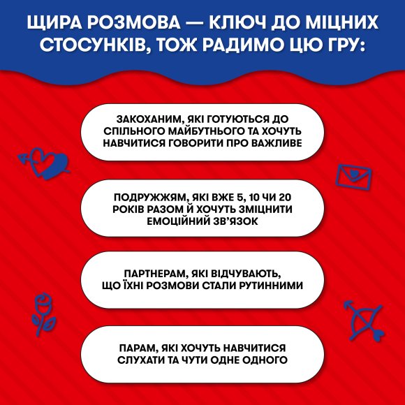 Гра для закоханих «Розкажи мені все! Love edition»: Фото