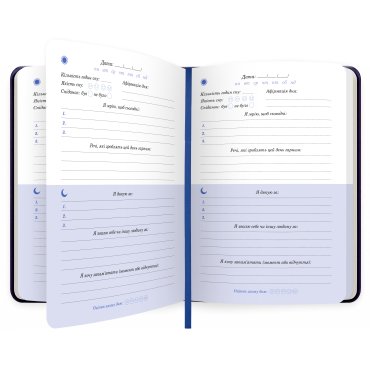 Дневник благодарности «Ночное небо» синий: Фото - ORNER