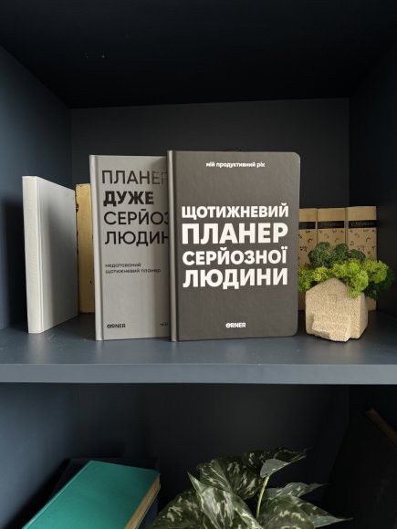 Planner-diary "Planner of a very serious person" gray: Photo