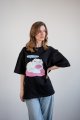 Oversized T-shirt ORNER x Maliunok "Beautiful" black: Photo 8