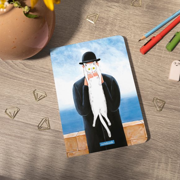 Блокнот в клетку ORNER x InnaRuda «Кот Человеческий»: Фото