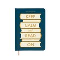 Щоденник читацький «Keep calm and read on» синій: Фото