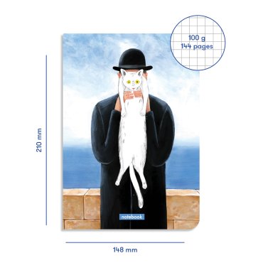 Human Сat ORNER x InnaRuda plaid notebook: photo 2 - ORNER