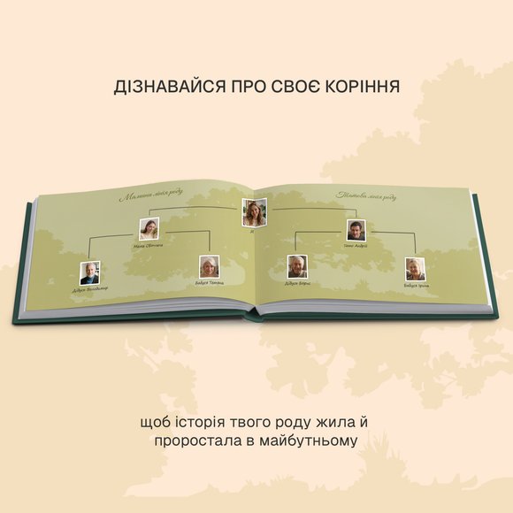 Photo album "My Family Tree" green: Photo
