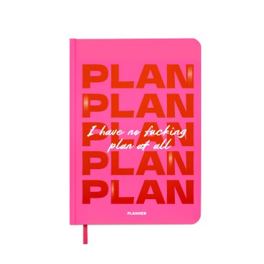 Mini Planner “I HAVE NO PLAN AT ALL mini” pink: photo - ORNER