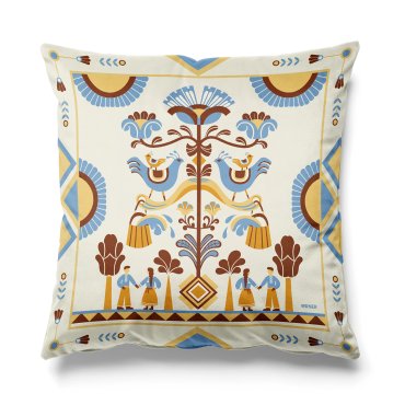 Подушка «Дерево роду» світла: фото - ORNER