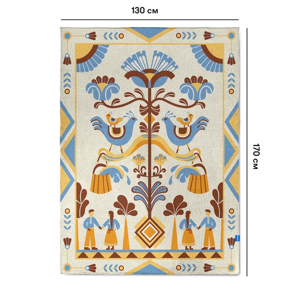 Плед «Дерево роду» світлий: Фото