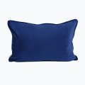 Подушка вельвет «Синяя темная» 40х60 см: Фото