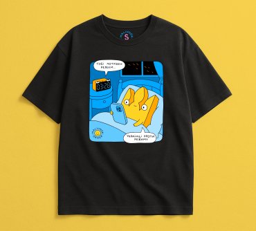 Oversized T-shirt ORNER х MALIUNOK Against the regime black: photo 2 - ORNER