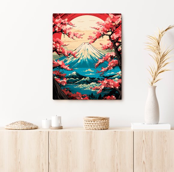 Картина по номерам «Гора Фудзи»: Фото