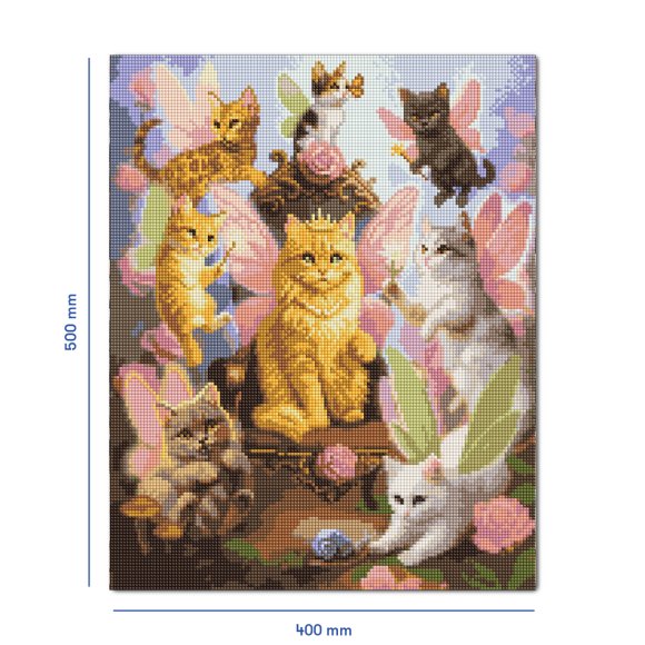 Diamond mosaic "Fairy Cats": Photo