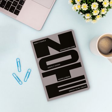 Блокнот в точку «Notes & Ideas» серый: Фото - ORNER