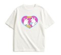 Oversized T-shirt ORNER x Maliunok "Tell me" milky: Photo