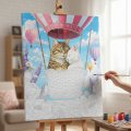 Картина по номерам «Коты на воздушном шаре»: Фото 6