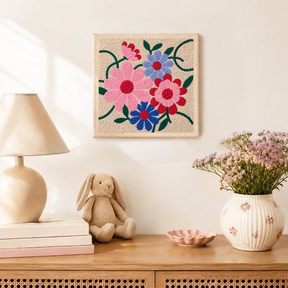 Punch needle kit "Colorful Flowers": Photo