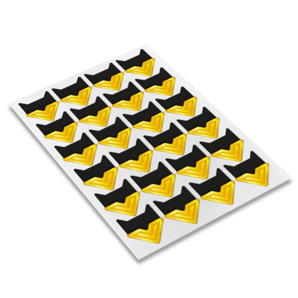 Набір золотих куточків з крафтового паперу на 12 фото: Фото