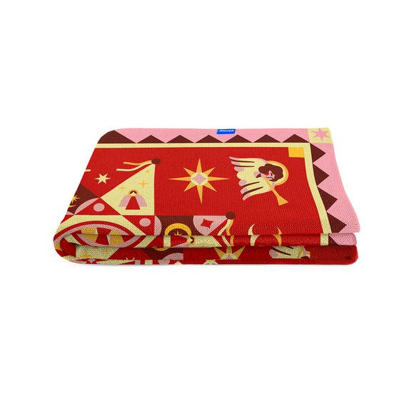 Blanket "Christmas Star" 130х170 cm red: Photo