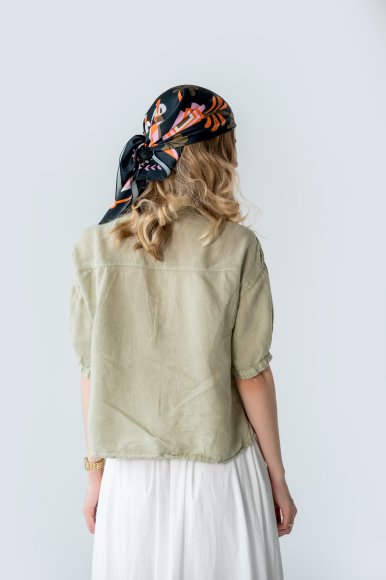 Платок «Древо рода» черный: Фото