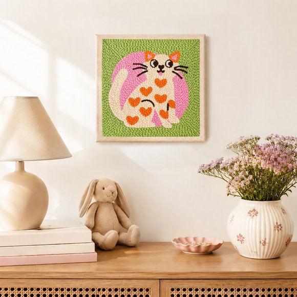 Punch needle kit "Favorite Cat": Photo
